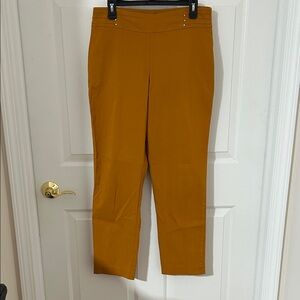 JM Collection Stylish Mustard Women's Pants